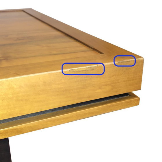 Elm Coffee table, tempered glass top, 60s/70s, Design (photo 8 of 8)