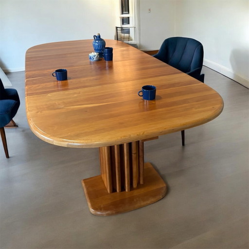 Mid Century Oak Dining Table – eettafels, Wood