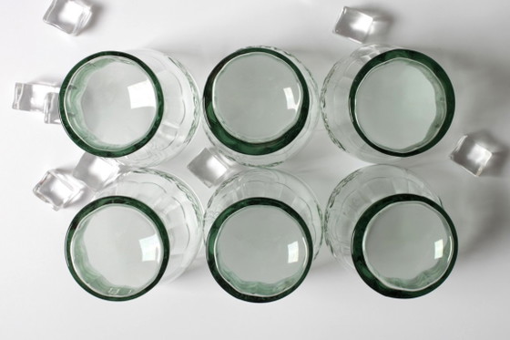 Lot de 6 verres Coca-Cola vintage / Verres Coca-Cola classiques vert Géorgie 400 ml / Années 1990 (photo 7 of 8)