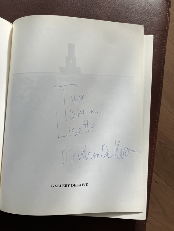 Image 1 of Abstract schilderij van A Meidam 1997 mit Buch über die Schilder