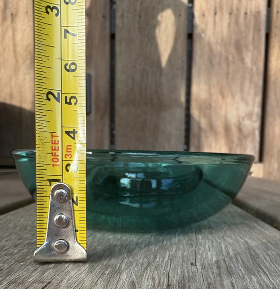 Image 1 of Joyero de diseño español Joaquin Berao cuenco de cristal turquesa