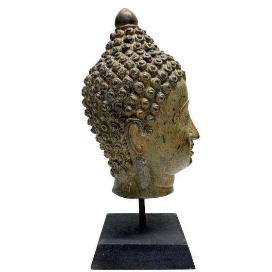 Testa di Buddha Antica in Bronzo – Thailandia – XIX Secolo – Lotto 452 – Sculture, Bronze (photo 3 of 8)