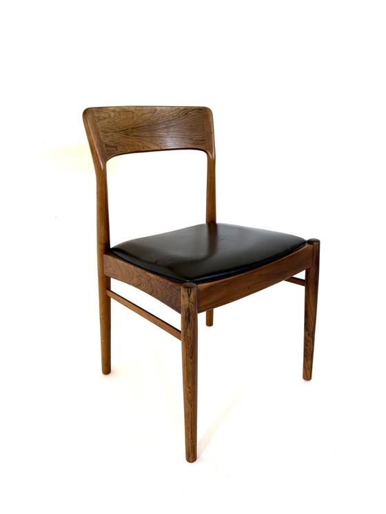 Image 1 of Set di 8 sedie da pranzo danesi componibili, anni '60