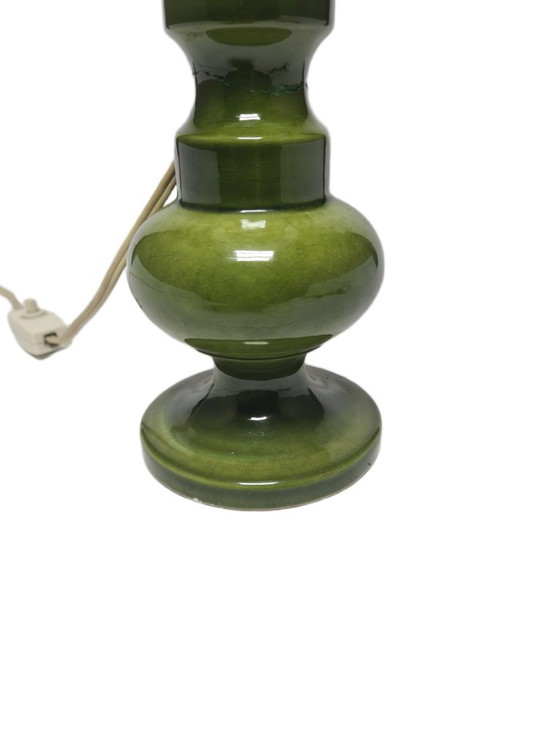 Polish Postmodern Bedside Lamp in Glass and Pottery, 1980s – Table lamps, Ceramic, Textile (photo 4 of 10)