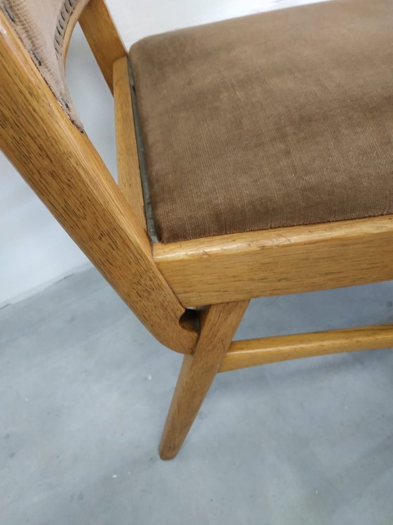 Image 1 of Prachtige set van 3 vintage jaren Scandinavische stijl 50-60 eetkamer keukenstoelen