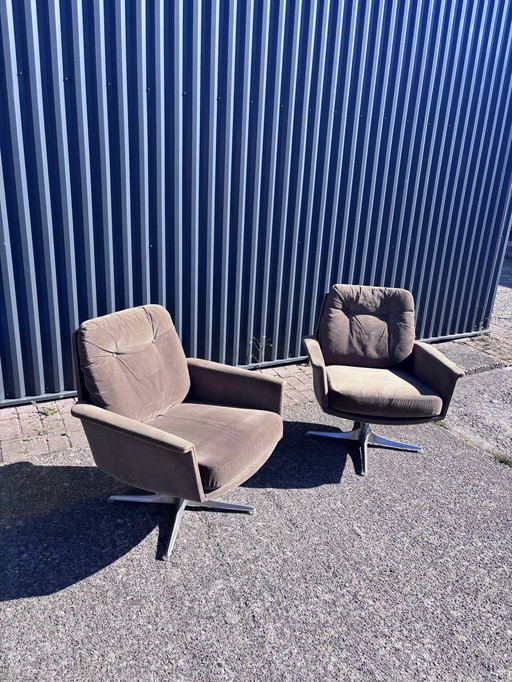 2 x Cor Sedia Design Stoelen Draaistoelen