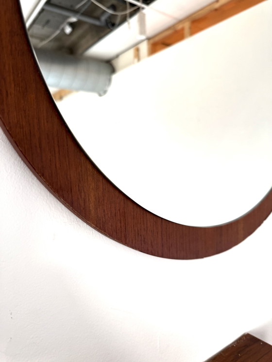 Specchio vintage danese in teak anni '60 – Glass, Wood (photo 4 of 9)