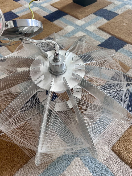 Image 1 of Pendelleuchte im Weltraum-Stil | Nylonfäden