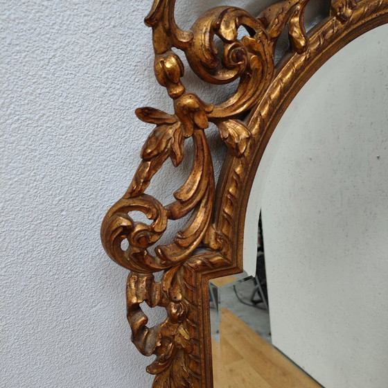 Image 1 of Vintage goudkleurige Barok Rococo spiegel, schouwspiegel Regency