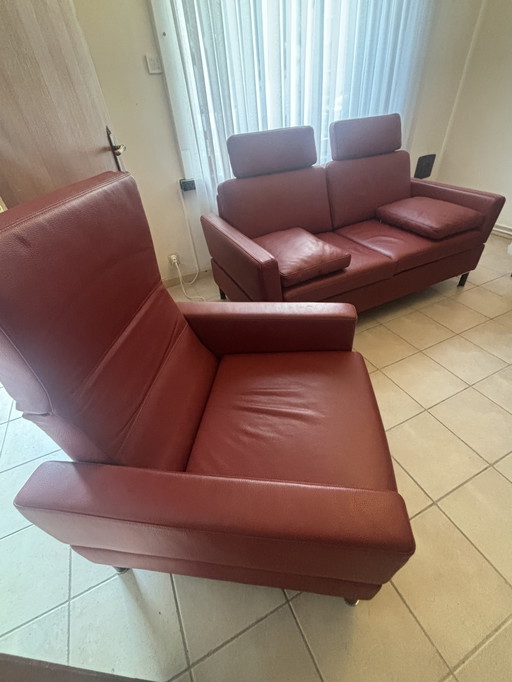 lederen 1-zit en tweezit merk brühl