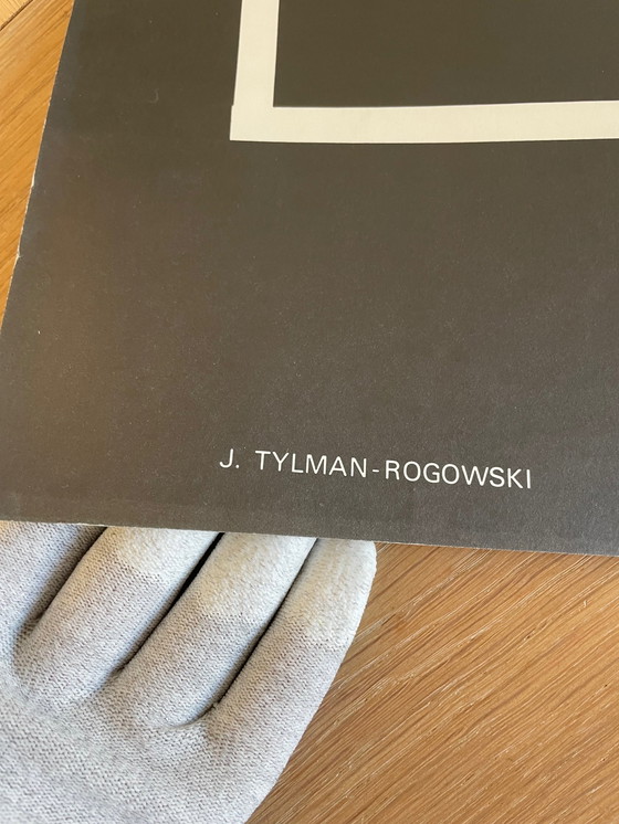 Image 1 of J.Tylman, Icograda, 1976, affiche d'exposition originale d'époque