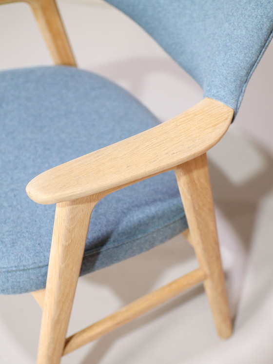 Image 1 of 6x Erik Kirkegaard 43 Dining Chairs Oak Danish