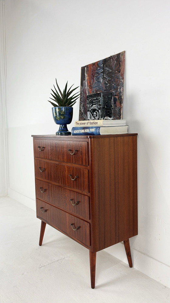 Swedish vintage Chest of drawers – Metal, Mid Century Modern (photo 3 of 12)