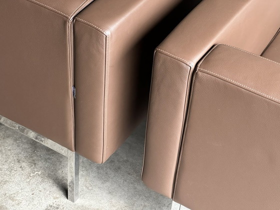 Artifort 070 Fauteuil, Kho Liang Ie, Bruin Leer, Chroom Onderstel – Leather (photo 3 of 9)