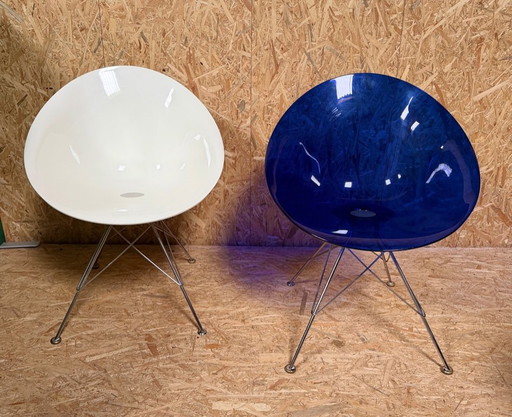 2 X Kartell Ero|S|ontwerper Philippe Starck – eetkamerstoelen, Chrome, Modern (photo 2 of 28)