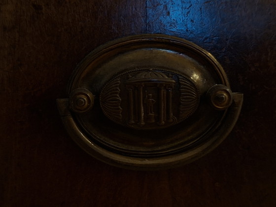 Image 1 of Secreter de madera con 3 cajones, 51x115x105