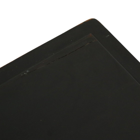 Image 1 of Table d'appoint antique laquée noire