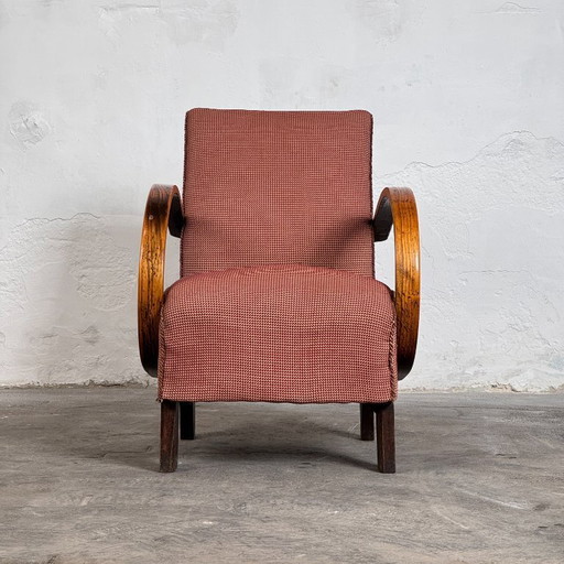 Sillón Halabala H-410, década de 1930 – Art Déco checoslovaco