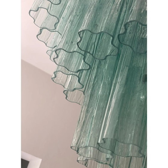 Image 1 of Lámpara de araña Tronchi estilo Murano verde moderno