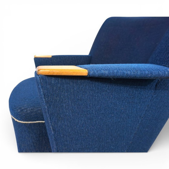 Image 1 of Sedia da cocktail blu MCM, 1950