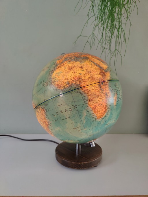 Vintage Columbus Duplex Kugellampe, Paul Oestergaard, 1980er Jahre – tafellampen, Metal, Plastic