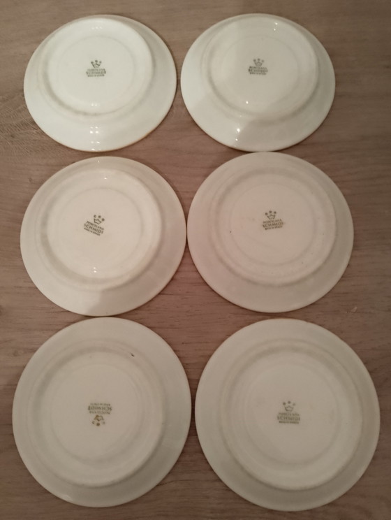 Image 1 of Espressoservies van Schmidt-porselein voor 6 personen, ontworpen door RM Piatti, Brazilië, gesigneerd, nieuw