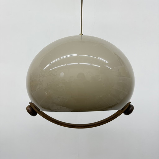 Lampe suspendue champignon, design Mid Century, années 1970