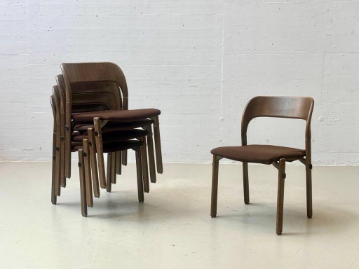 20 Vintage Stühle von Dietiker, 1986 – kuipstoelen, Wood