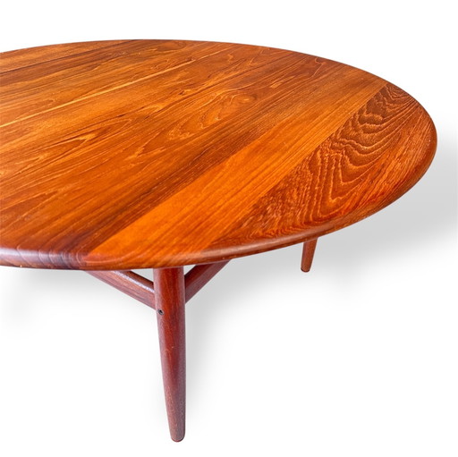 Niels Bach Denemarken | Teak Couchtisch Rund | Mid Century