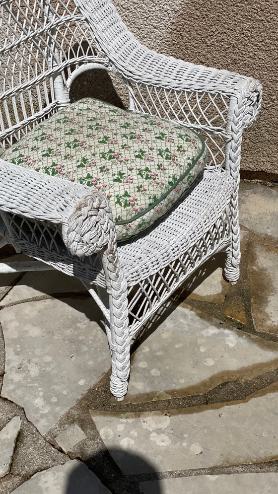 Image 1 of Vintage Rattan Kids Armchair