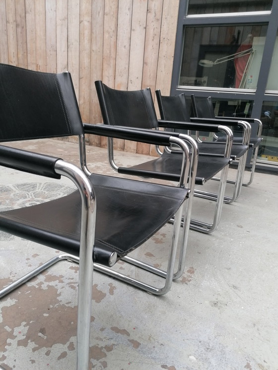 Image 1 of 4x Mart Stam model s 34 stoelen