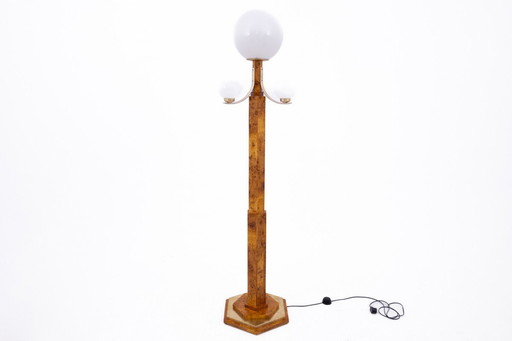 Stehlampe im Art-déco-Stil, Polen, 1950er Jahre.
