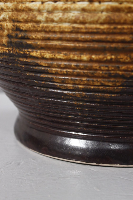 Image 1 of Very large floor lamp base in vintage 1970s ceramic design