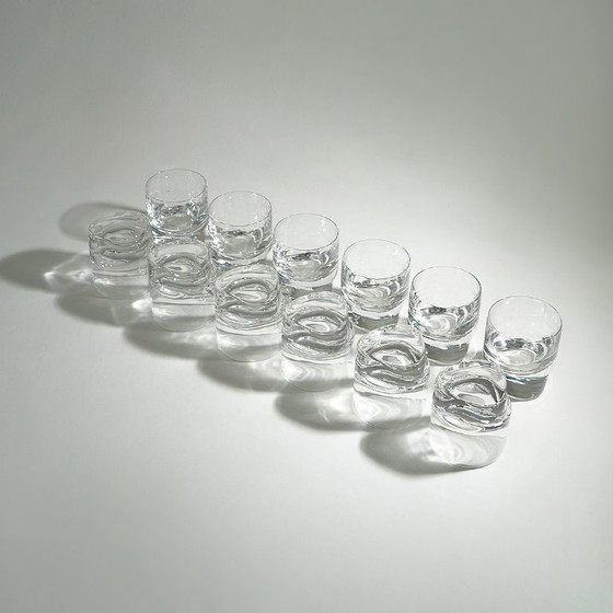 Image 1 of 12 "Pitagora" glazen van Marco Zanuso voor Arnolfo di Cambio, jaren 70