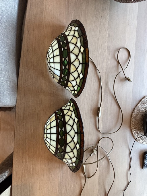 Tiffany Style Wall Lamps - 2 Pieces