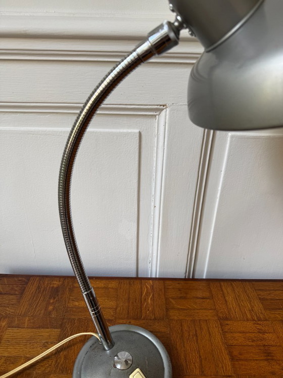 Image 1 of Lampe d'atelier en métal industrielle - Style Karl Lang, années 50/60