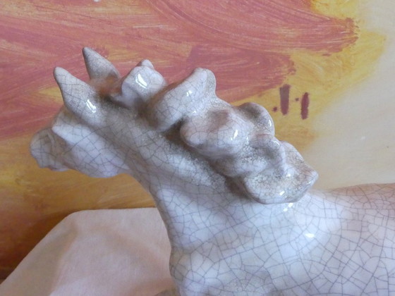 Image 1 of Karlsruher  Majolika Keramik Figur Pferd 4348 Lilli Hummel-König uk4aeb