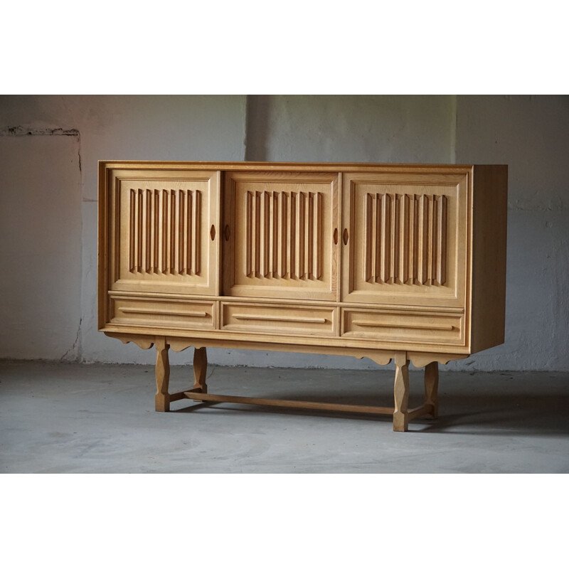 Solid oak credenza discount