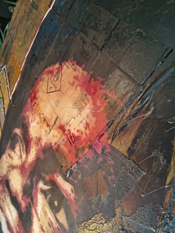 Image 1 of Three-part Claus Costa Jacksons Diana Ross Michael Jackson art