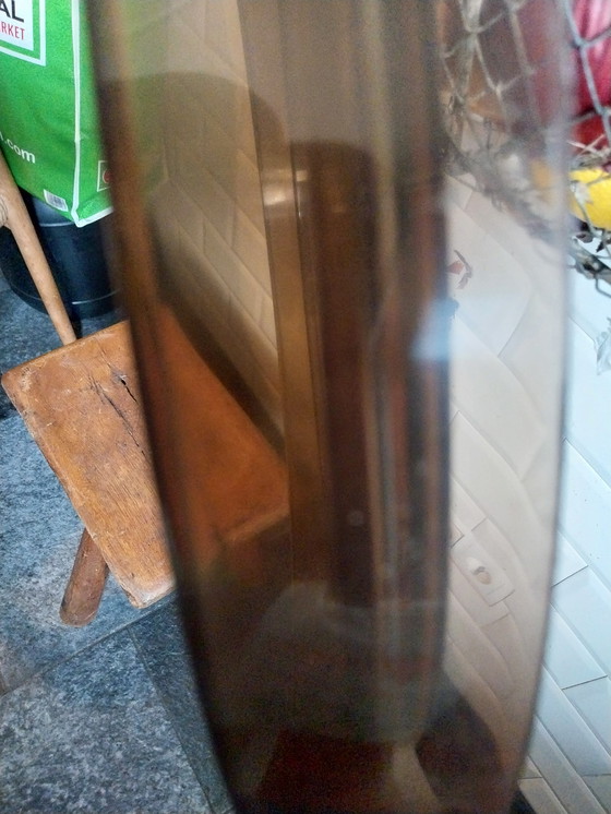 Image 1 of 1 x Miroir français de style Mid Century avec bord fumé transparent, années 1960