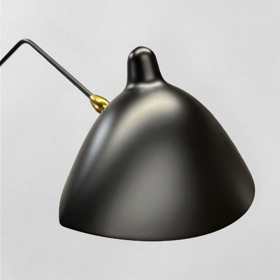Autentica Lampada da terra di Serge Mouille, Lampade da terra, Metallo, Nero (foto 4 di 7)