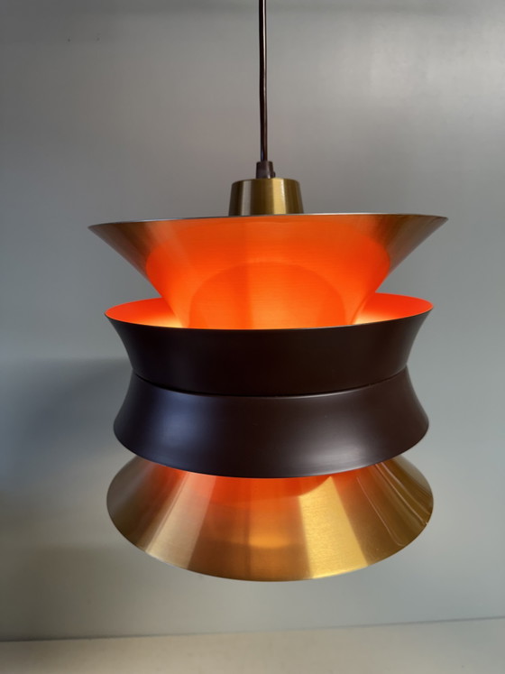 Prachtige Vintage Mid-Century Hanglamp Deens Design – Hanglampen, Metal (photo 2 of 15)