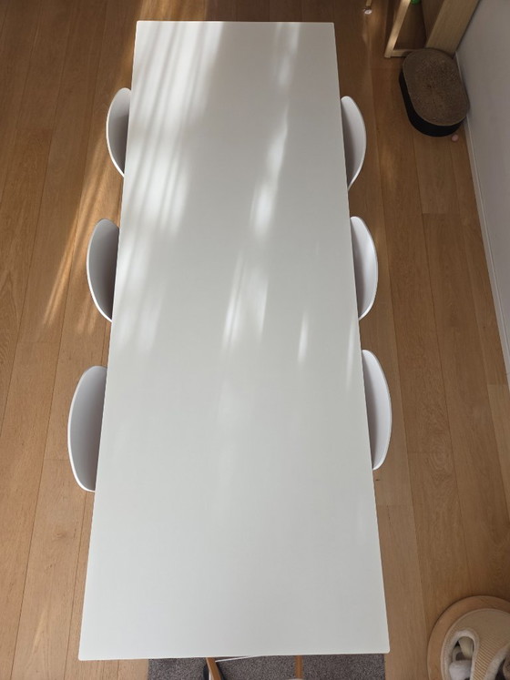 HAY Copenhague CPH30 dining table 250x90, white/soaped oak, Wood (photo 2 of 11)