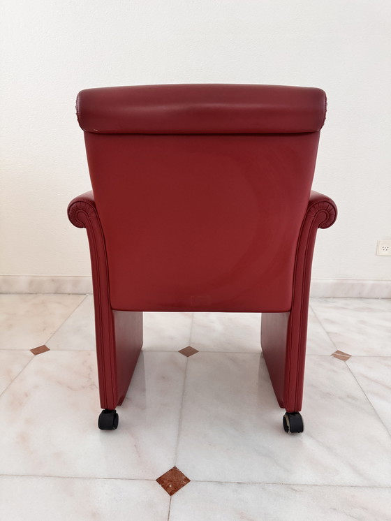 Image 1 of Poltrona Frau Bridge (colección Form) cuero rojo