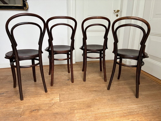 Image 1 of 4x Thonet Nr. 14 Stühle