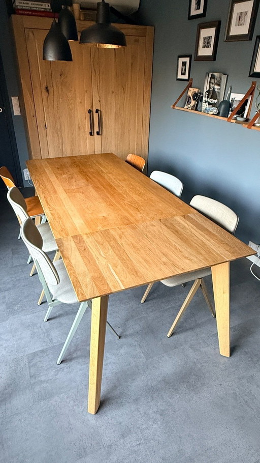 Ausziehbarer Tisch Sav Økse – skandinavisches Design mit 6 Stühlen
