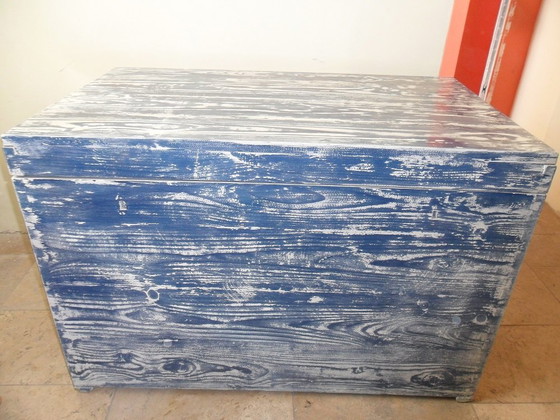 Grande cassapanca ungherese in stile rustico, anni '40 – Cassettiere, Legno (photo 2 of 5)