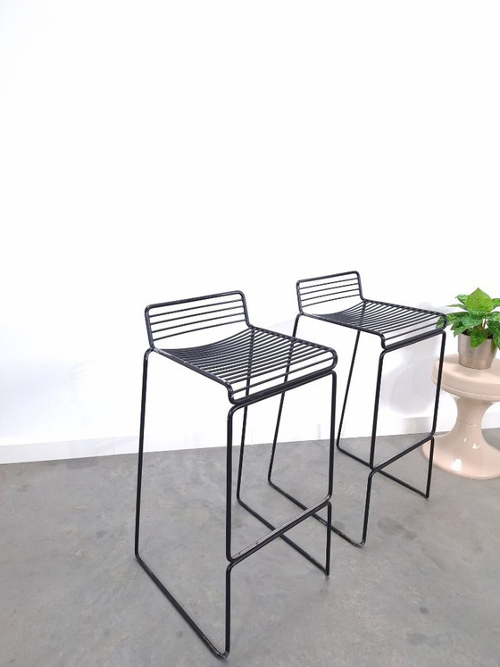 Set of 2 Black HAY Barstools, Hee Welling – Metal (photo 5 of 12)