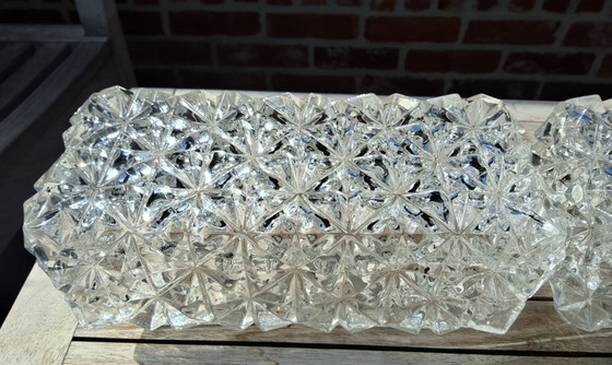 Image 1 of Lampade da parete vintage in cristallo, marca Erco Leuchten, j60/70