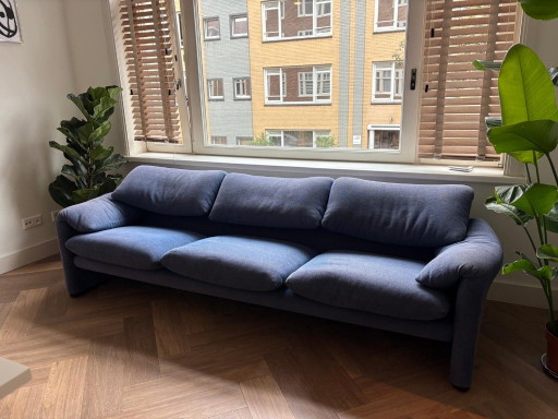 Cassina Maralunga 3-Seater Sofa – Vico Magistretti – 3 5 zitsbanken, Cotton